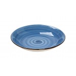 Terra Blue πιάτο βαθύ φαγητού με μπλε νερά σετ των έξι 24 εκ