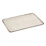 Terra Cream πιατέλα ορθογώνια σετ έξι τεμαχίων 30.5x21x2.5 εκ