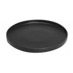 Terra Matt Black πορσελάνινο ρηχό πιάτο φαγητού step σε μαύρο χρώμα σετ των έξι τεμαχίων 21 εκ