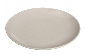 Terra Matt Cream λευκό ματ πιάτο ρηχό σετ έξι τεμάχια 30x2.5 εκ
