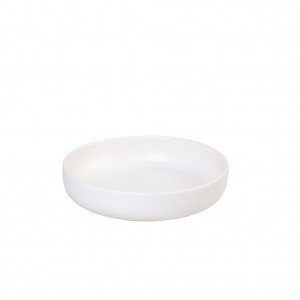 Terra πιάτο λευκό ματ βαθύ σετ έξι τεμάχια 20x4.5 εκ