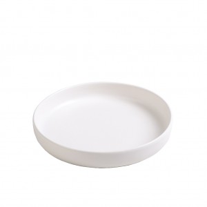 Terra πιάτο βαθύ λευκό ματ σετ έξι τεμάχια 24x4.5 εκ