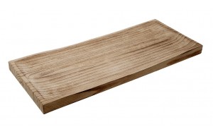 Οβάλ πλατώ σερβιρίσματος ξύλινο σε φυσική απόχρωση 70x30x4 εκ