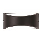 Απλίκα τοίχου οβάλ pro led ip54 μαύρη αλουμινίου 22x9.9 εκ Απλίκα τοίχου οβάλ pro led ip54 μαύρη αλουμινίου 22x9.9 εκ