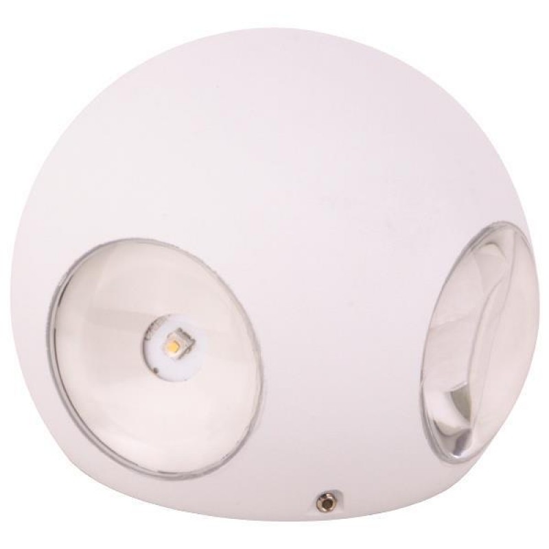 Φωτιστικό τοίχου στρογγυλό led plus λευκό ip65 αλουμινίου 10x9.4 εκ Φωτιστικό τοίχου στρογγυλό led plus λευκό ip65 αλουμινίου 10x9.4 εκ