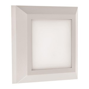 Φωτιστικό τοίχου slim led pro ip65 λευκό pp 12.5x12.5 εκ