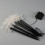 5 LED λαμπάκια χιονονιφάδες με ραβδί για το έδαφος και ηλιακό συλλέκτη με αισθητήρα φωτός επεκτεινόμενα σε θερμό λευκό φως 12x38 εκ 5 LED λαμπάκια χιονονιφάδες με ραβδί για το έδαφος και ηλιακό συλλέκτη με αισθητήρα φωτός επεκτεινόμενα σε θερμό λευκό φως 12x38 εκ