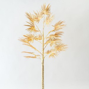 Χριστουγεννιάτικο διακοσμητικό κλαδί σε χρυσή απόχρωση με 140 ενσωματωμένα λαμπάκια σε θερμό λευκό φως IP44 180 εκ