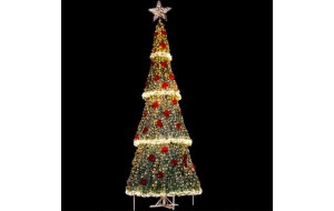 Χριστουγεννιάτικο δέντρο pvc με 10.000 led λαμπάκια εξωτερικού 700 εκ