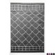 Γκρι χαλί Chroma με γεωμετρικό μοτίβο σετ κρεβατιού των τριών τεμαχίων 70x220 εκ