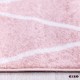 Ροζ Enna χαλί ανάγλυφο 160x230 εκ