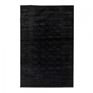 Nomade χαλί με ανάγλυφο σχέδιο σε μαύρο χρώμα 195x290 εκ