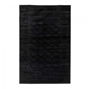 Nomade χαλί με ανάγλυφο σχέδιο σε μαύρο χρώμα 230x330 εκ