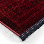 Χαλί Nomade με μοτίβο και μαύρα κρόσσια 155x230 εκ