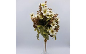 texnhto bush spring lillies x 9 golden stem 41cm cream