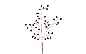 ΤΕΧΝΗΤΟ ΚΛΑΔΙ ΜΕ ΚΡΥΣΤΑΛΛΑ 70CM CHAMPAGNE/RED