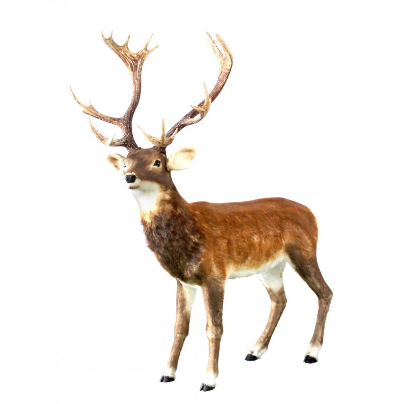 STILL REINDEER ΜΕ ΓΟΥΝΑ 147*180CM LIGHT BROWN