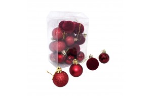 ΠΑΚΕΤΟ S/24 ΜΠΑΛΕΣ ΑΘΡΑΥΣΤΕΣ 4CM RED
