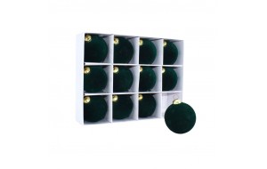 ΠΑΚΕΤΟ S/12 ΜΠΑΛΕΣ ΑΘΡΑΥΣΤΕΣ VELVET 6CM AVOCADO GREEN