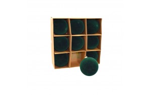 ΠΑΚΕΤΟ S/9 ΜΠΑΛΕΣ ΑΘΡΑΥΣΤΕΣ VELVET 10CM AVOCADO GREEN