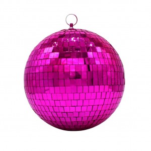 Disco χριστουγεννιάτικη μπάλα σε φούξια απόχρωση 20 εκ