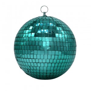 Disco χριστουγεννιάτικη μπάλα σε τιρκουάζ απόχρωση 20 εκ