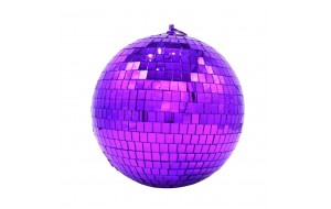 Disco χριστουγεννιάτικη μπάλα σε μωβ απόχρωση 20 εκ