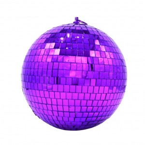 Disco χριστουγεννιάτικη μπάλα σε μωβ απόχρωση 20 εκ