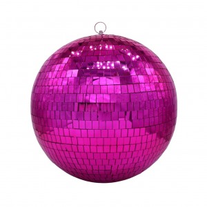 Disco χριστουγεννιάτικη μπάλα σε φούξια απόχρωση 30 εκ