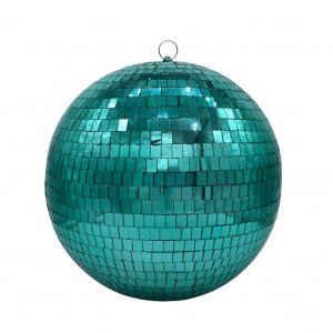 Disco χριστουγεννιάτικη μπάλα σε τιρκουάζ απόχρωση 30 εκ