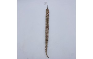 στολιδι  σταλακτιτης crystals/pearls 26cm champagne