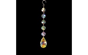 ΣΤΟΛΙΔΙ ΚΡΕΜΑΣΤΟ CRYSTAL CHAIN DROP AB 15CM CLEAR