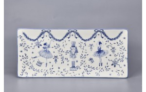 ΧΡ.ΠΙΑΤΕΛΑ BALLERINA/NUTCRACKER 40.5x18.5x2.5cm WHITE/BLUE