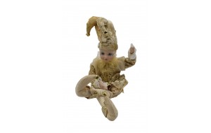 αρλεκινος music elf 45cm gold/white