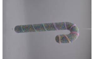 foam candy cane 13*34cm sugar pink