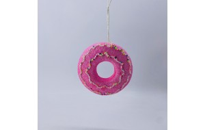 foam donut 11cm pink