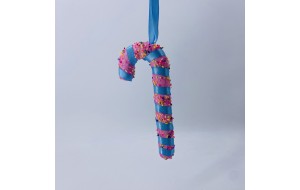 foam candy cane 7*17cm pink