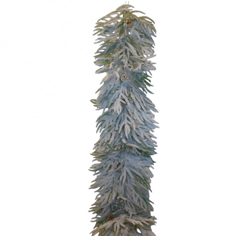 ΓΙΡΛΑΝΤΑ PE PINES/RATTAN SMALL LEAVES 200CM 107 TIPS FLOCKED