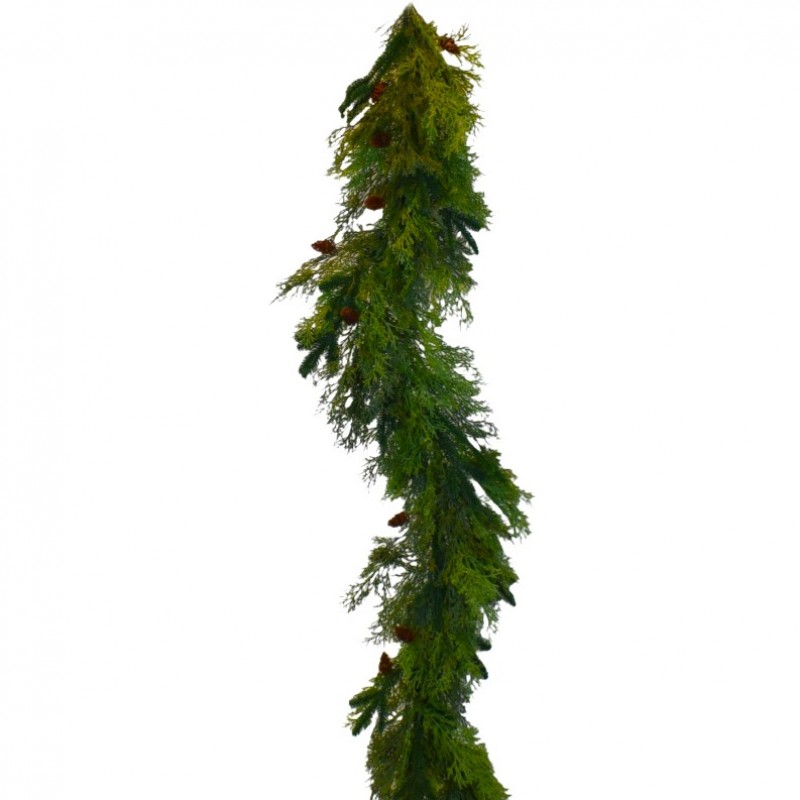 ΓΙΡΛΑΝΤΑ SOFT CYPRESS REAL TOUCH  200CM 180 TIPS DARK GREEN