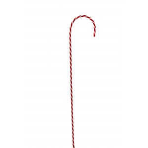 Candy Cane χριστουγεννιάτικο διακοσμητικό μπαστούνι σε ριγέ κόκκινη και λευκή απόχρωση σετ τεσσάρων τεμαχίων 80 εκ