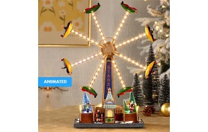 CHRISTMAS LED AIRPLANE WHEEL 36.5*19*47.5CM MOTION/LIGHT/MUSIC/3AA