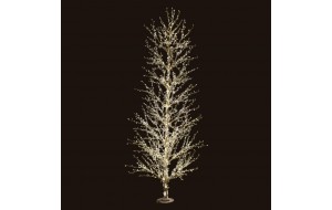 LED CRYSTAL TREE 130*380CM 2080 LED WARM WHITE/TWINKLE CE IP44