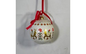 ΜΠΑΛΑ PAPIER MACHE 10x10x25CM ΛΕΥΚΟ