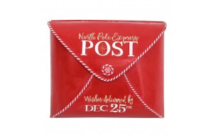 WALL MAILBOX ΜΕΤΑΛΛΙΚΟ DEC 25TH 34.5*28.5*13CM RED