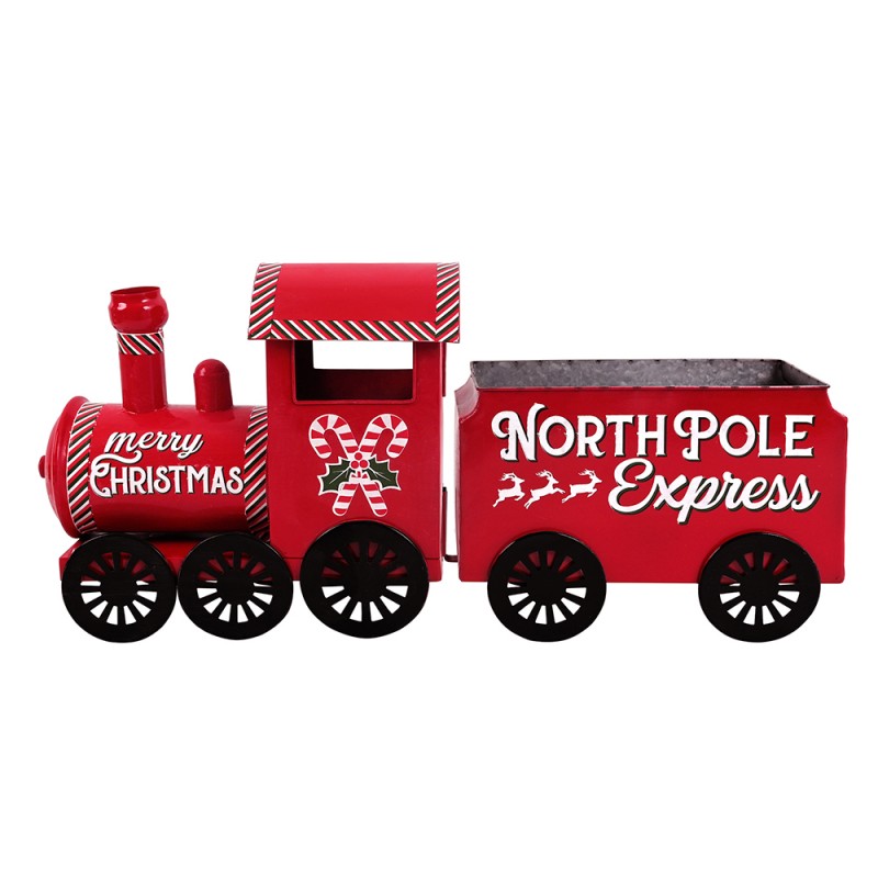 ΜΕΤΑΛΛΙΚΟ ΤΡΕΝΟ NOTH POLE EXPRESS 66*13*26CM RED
