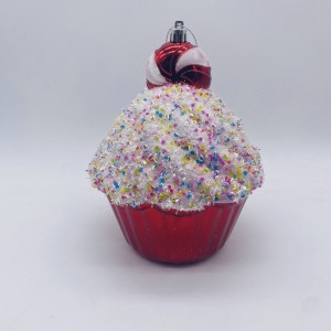 Αθραυστό στολίδι με μορφή cupcake για Χριστουγεννιάτικη Διακοσμητική σύνθεση σε κόκκινη απόχρωση 13x13x17 εκ Αθραυστό στολίδι με μορφή cupcake για Χριστουγεννιάτικη Διακοσμητική σύνθεση σε κόκκινη απόχρωση 13x13x17 εκ