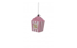 στολιδι αθραυστο pop corn 6*5.5*10.5cm pink