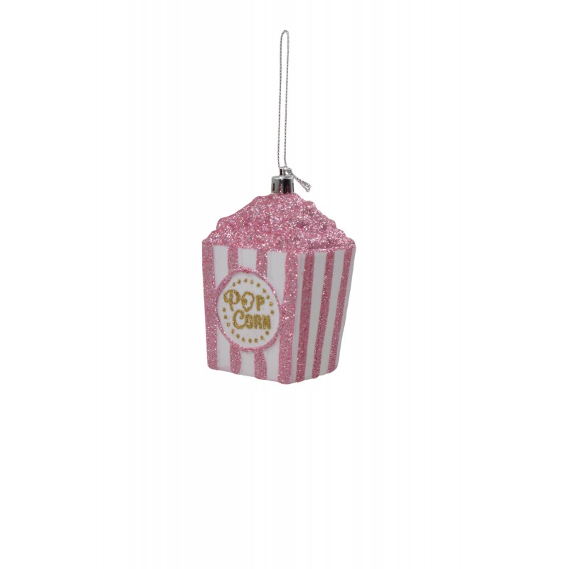στολιδι αθραυστο pop corn 6*5.5*10.5cm pink
