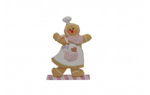 rainbow biscuit girl 33*6*46cm sugar pink