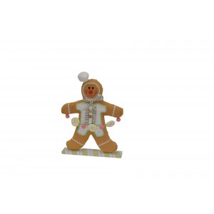Rainbow Biscuit Boy μπισκοτένια Χριστουγεννιάτικη Διακοσμητική φιγούρα σε ζαχαρένια ροζ απόχρωση 33x6x45 εκ Rainbow Biscuit Boy μπισκοτένια Χριστουγεννιάτικη Διακοσμητική φιγούρα σε ζαχαρένια ροζ απόχρωση 33x6x45 εκ